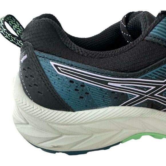 ASICS Black and Teal Running Shoes ASICS Gel Venture 9 Black Digital Violet - Picture 9 of 10